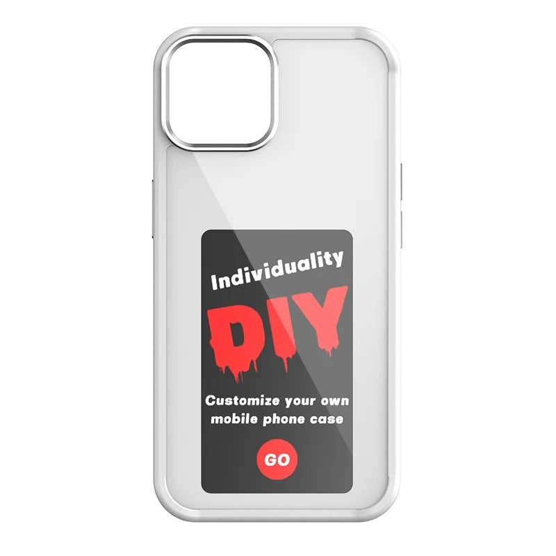 Coque de téléphone à écran E-ink Projection d'écran illimitée Coque de téléphone personnalisée Sans batterie Nouvelle coque de téléphone de luxe designer