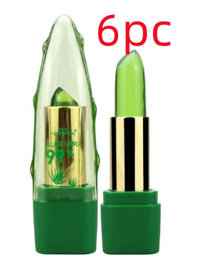 Gloss à lèvres colorant en gel d'Aloe Vera Hydratant Anti-séchage Désalinisation Baume à lèvres soin grain fin