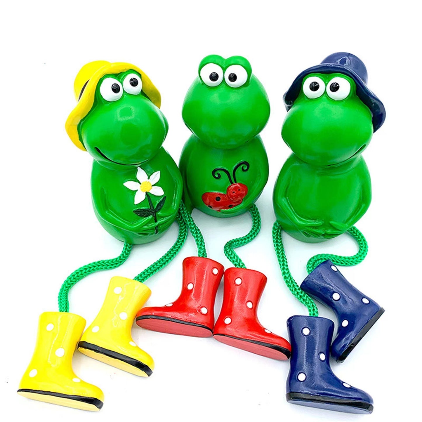 Décoration de grenouille suspendue en résine créative