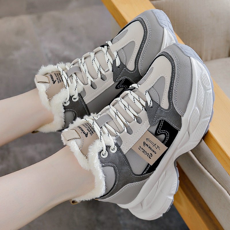 Baskets thermiques en polaire pour femmes d'hiver - KaoKao