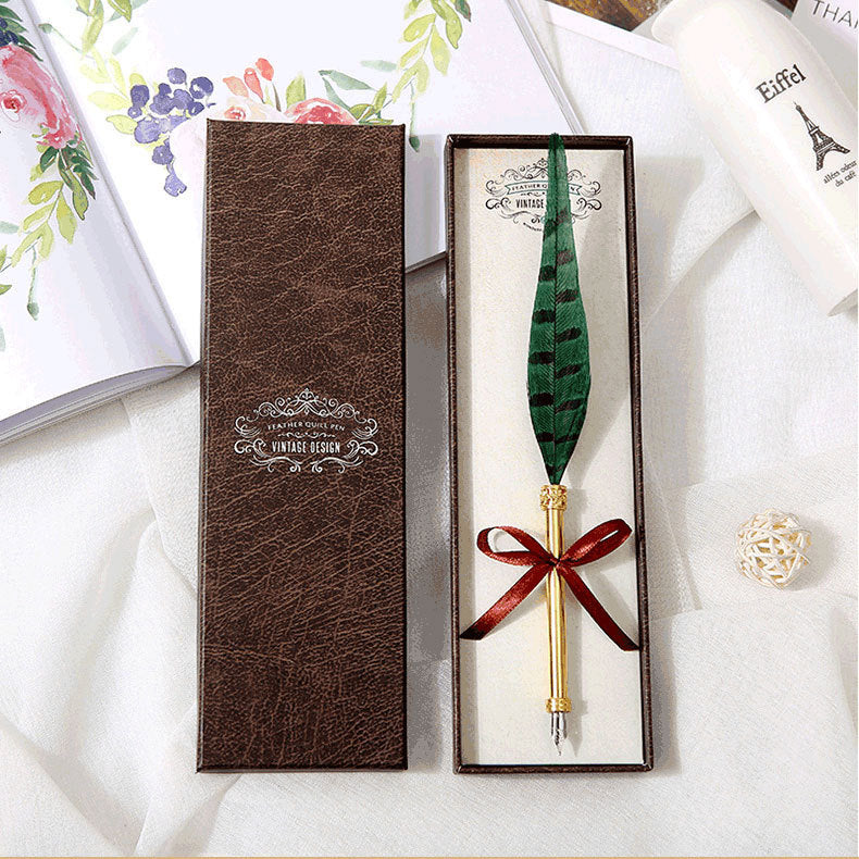 Coffret cadeau stylo plume rétro européen