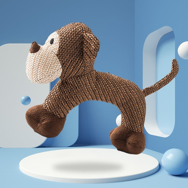 Jouet en peluche sonore pour chien avec des molaires soulageant l'ennui, produits pour animaux de compagnie.