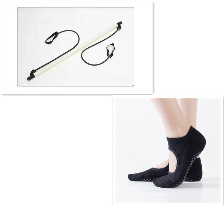 Bâton d'étirement Pilates Yoga Home Stretch Training Puller Bâton de fitness multifonctionnel