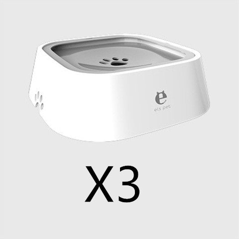 1,5 L Bol d'eau pour chat et chien, bol flottant transporté, distributeur d'eau anti-débordement, fontaine pour animaux, fournitures pour chiens en ABS et PP.