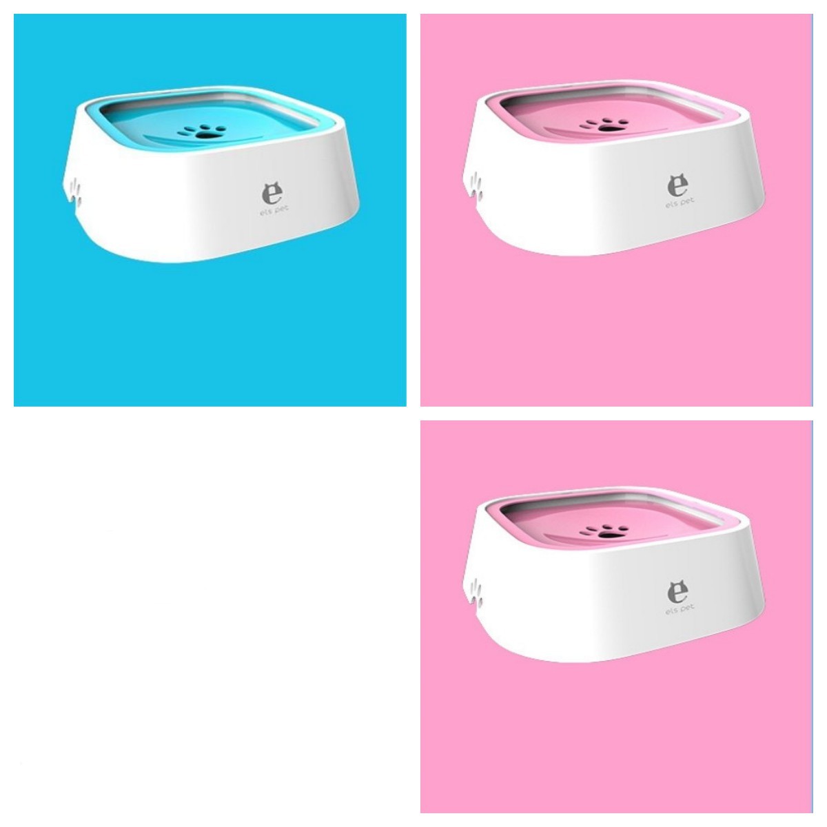 1,5 L Bol d'eau pour chat et chien, bol flottant transporté, distributeur d'eau anti-débordement, fontaine pour animaux, fournitures pour chiens en ABS et PP.