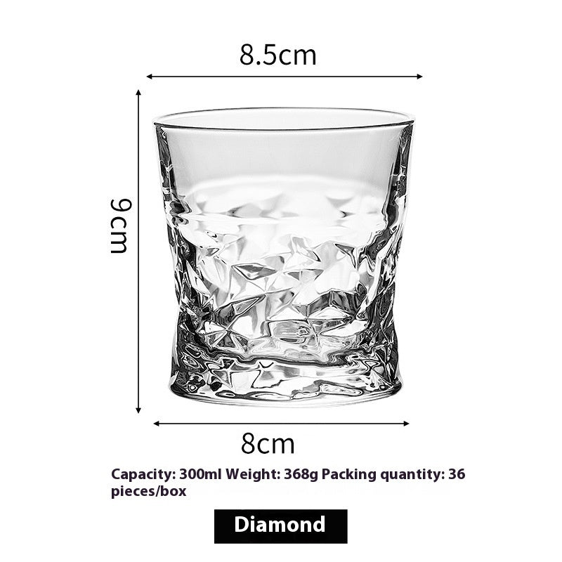 Verre à whisky en cristal, verre à bière, verre à whisky, verre à vin épais, coffret cadeau, vente en gros