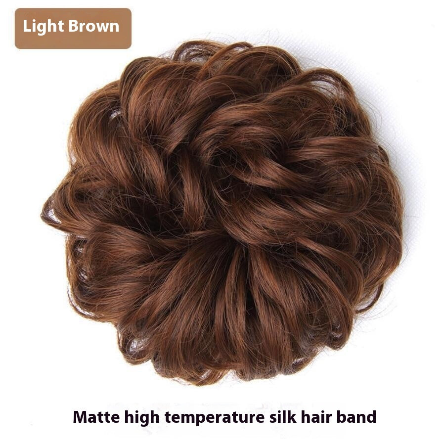 Bandeau pour cheveux de perruque Bandeau pour cheveux en chignon Simulation mate moelleuse
