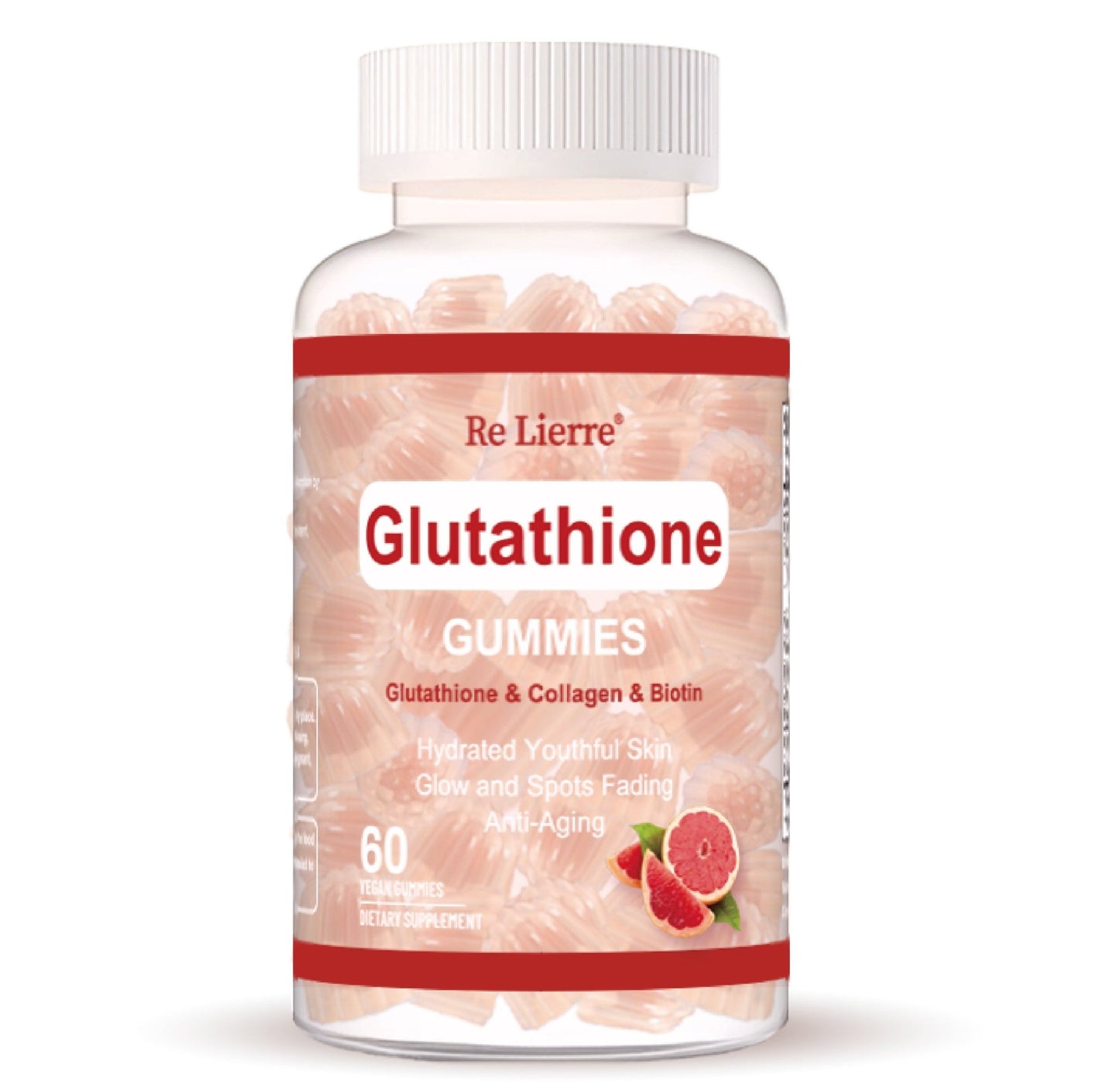 Bonbons gélifiés au glutathion et au collagène, saveur pamplemousse - KaoKao