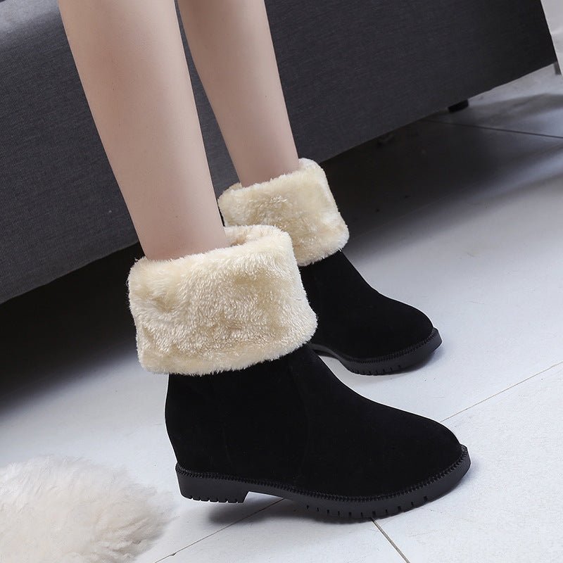 Bottes de neige pour femmes, hiver, doublées en polaire, chaudes, à porter de deux manières. - KaoKao