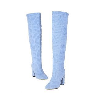 Bottes de serviette thermique sexy à bout pointu grande taille - KaoKao
