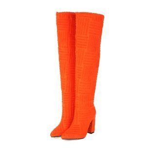 Bottes de serviette thermique sexy à bout pointu grande taille - KaoKao