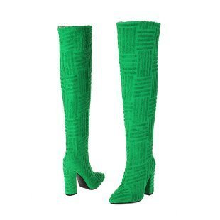 Bottes de serviette thermique sexy à bout pointu grande taille - KaoKao