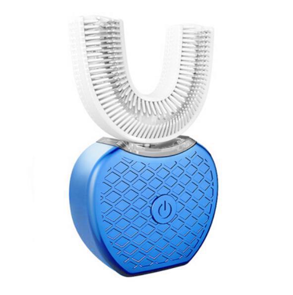 Brosse à dents électrique automatique intelligente à 360 degrés, étanche, de type U, blanchissante, lumière bleue, chargement USB. - KaoKao