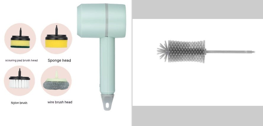 Brosse de nettoyage électrique Brosse à vaisselle automatique sans fil rechargeable par USB professionnelle pour le nettoyage de la cuisine, de la baignoire et des carreaux. - KaoKao