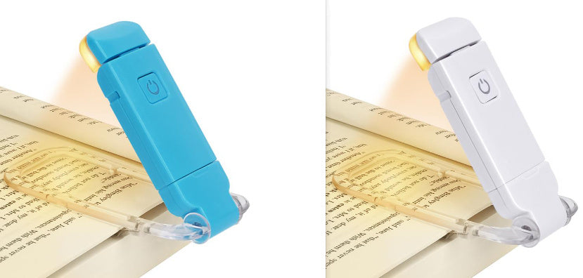 Lampe de lecture LED rechargeable par USB, luminosité réglable, protection des yeux, clip de lecture, lampe de lecture portable pour marque-page