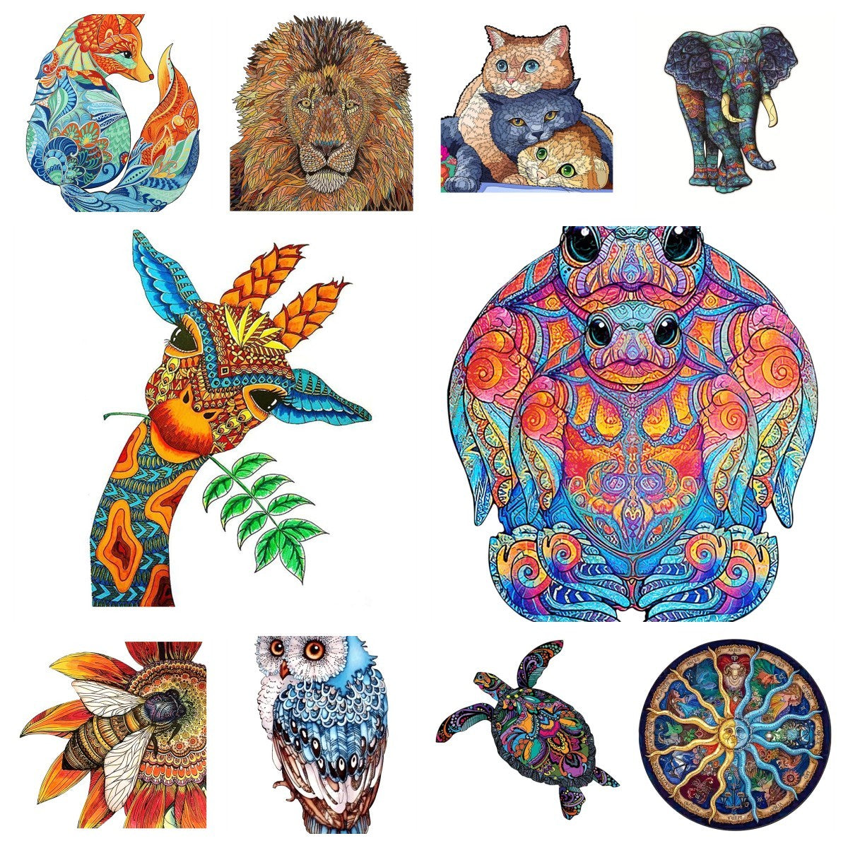 Puzzle animalier Craft Hub A3 A5 Format