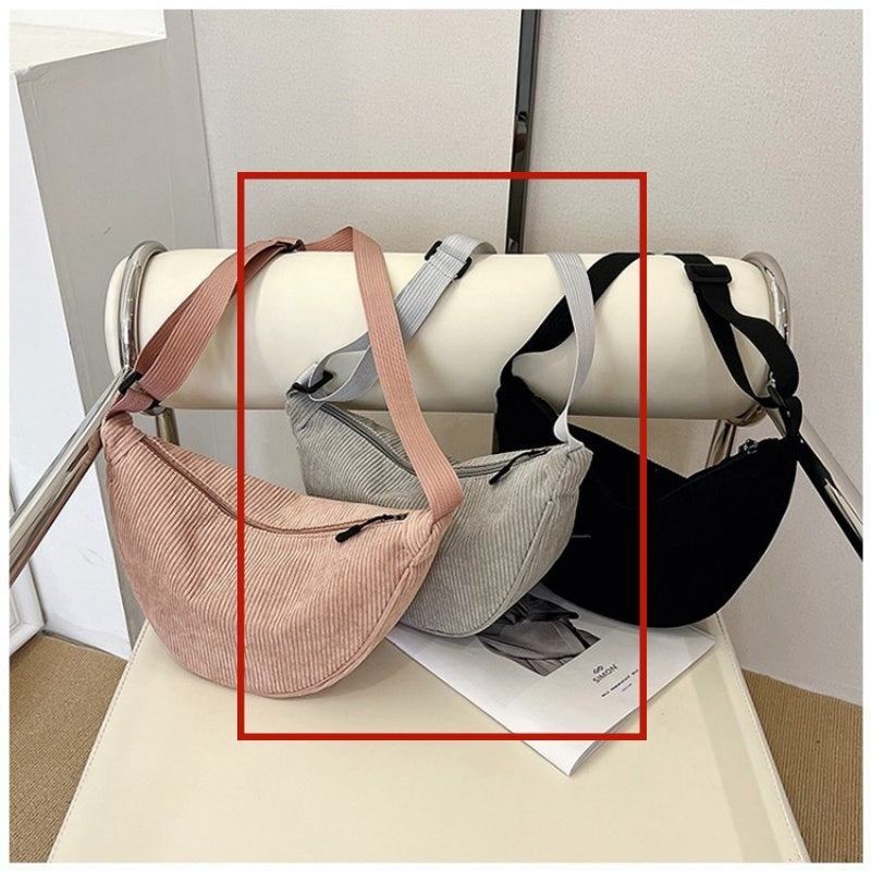 Sac à dos dumpling croisé de grande capacité automnal