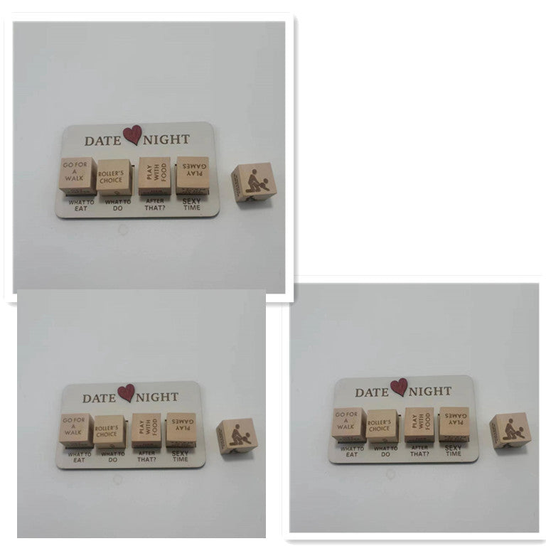 Dés en bois pour rendez-vous galant Idées de jeu de dés pour rendez-vous galant Jeu de dés pour rendez-vous galant romantique pour couple Jeux de dés d'action et de décision pour couple