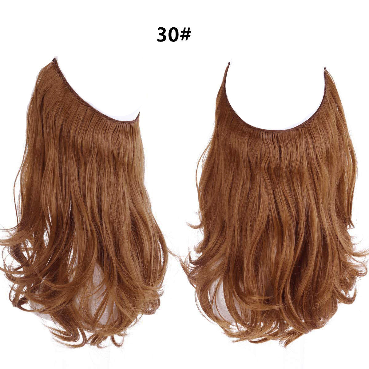 Perruque femme poisson ligne type cheveux longs bouclés fibre chimique extension pièce mat haute température soie poisson fil de soie perruque pièce