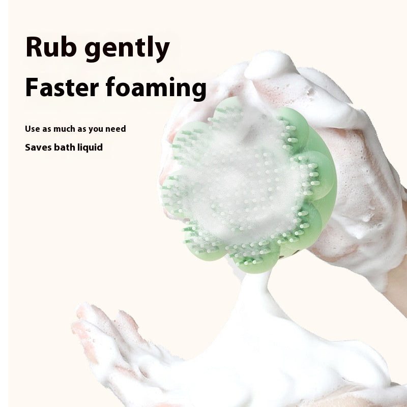 Brosse de douche en silicone pour animaux, peigne de massage pour le bain, produits pour animaux de compagnie.