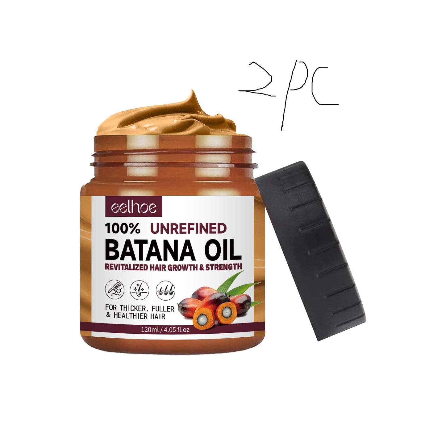 Après-shampooing à l'huile de batana pure, masque capillaire lissant et lissant, traitements anti-chute, pointes fourchues, cheveux abîmés et pelucheux