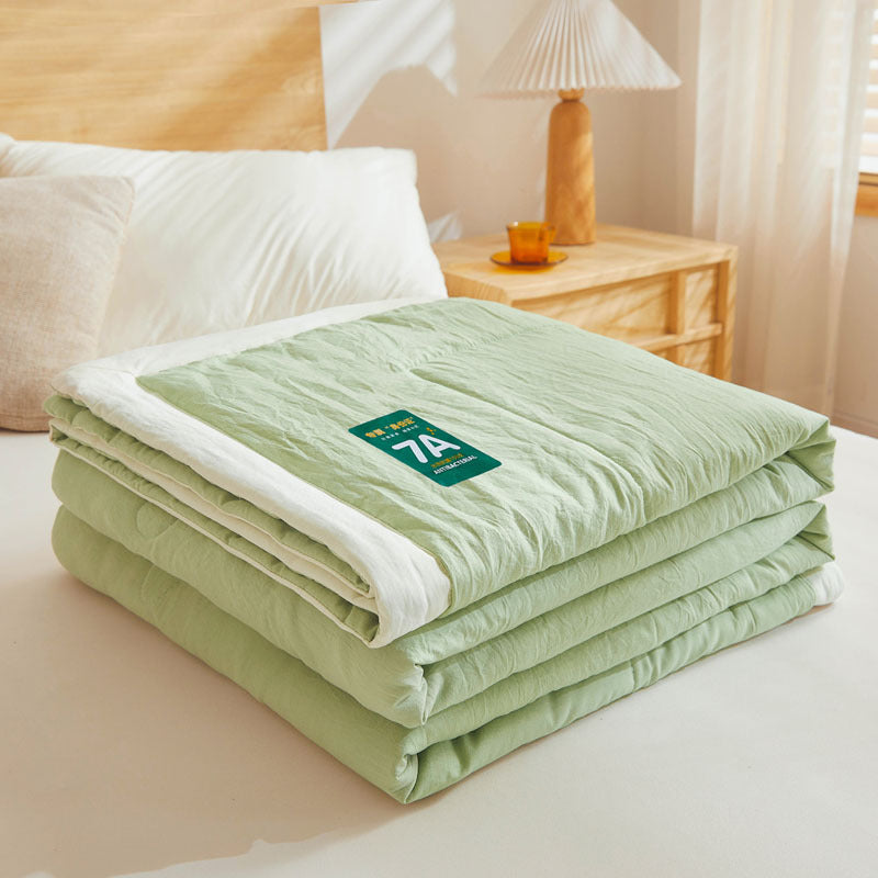 Couette d'été fraîche en coton brut antibactérien lavable