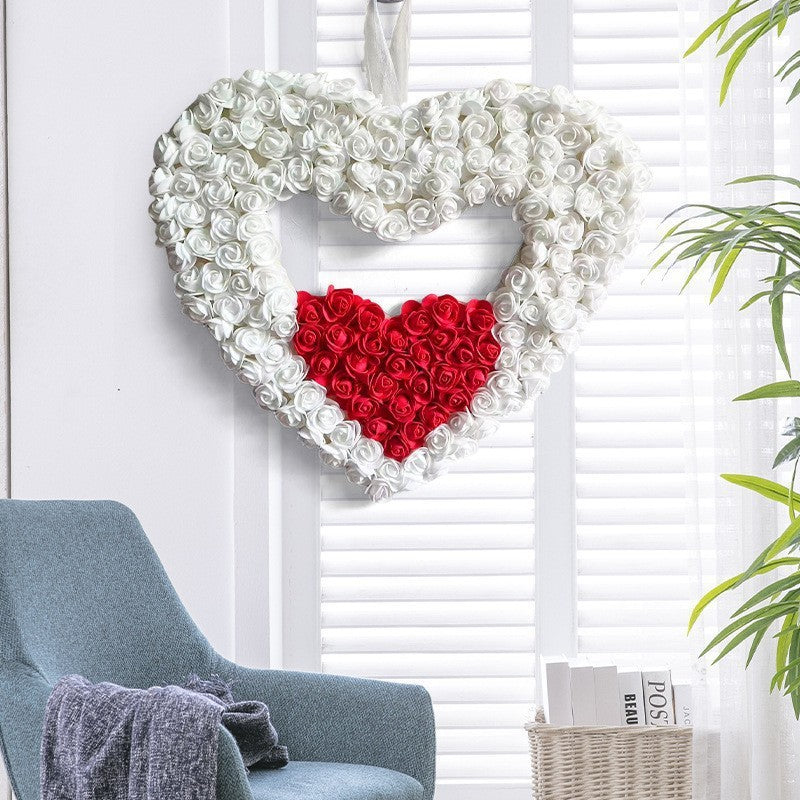 Guirlande de double amour pour la Saint-Valentin, atmosphère de fête, décorations à porter.