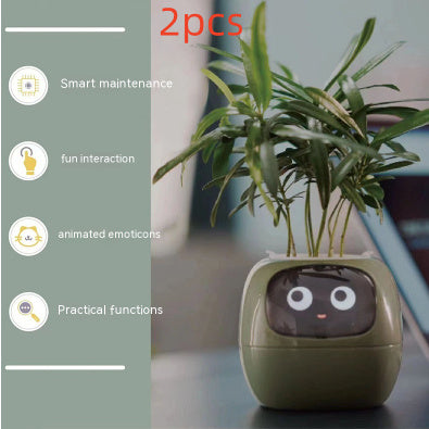 Planificateur Intelligent Amusement Inépuisable Plus de 49 Expressions Riches 7 Capteurs Intelligents et Puces AI Facilitent et Rendent Agréable la Culture des Plantes