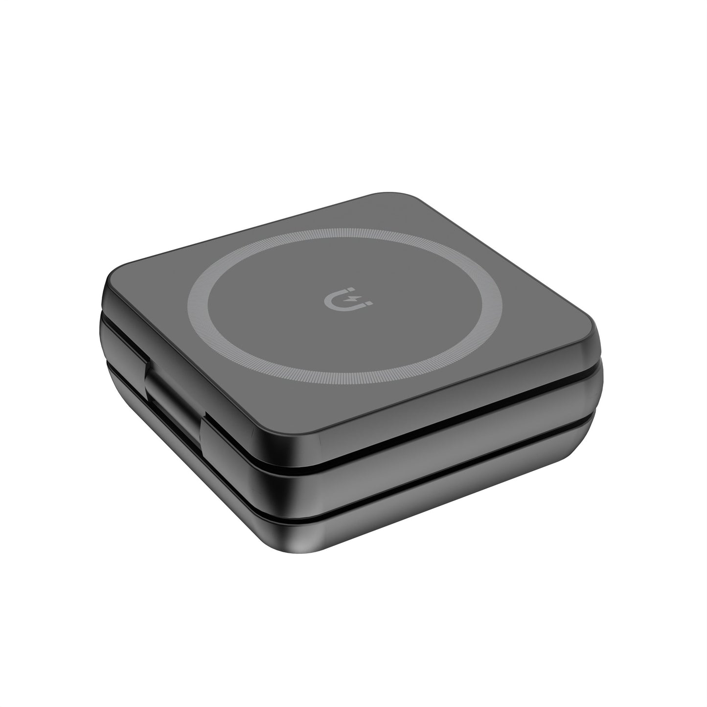 Chargeur sans fil trois-en-un pliable à aspiration magnétique portable