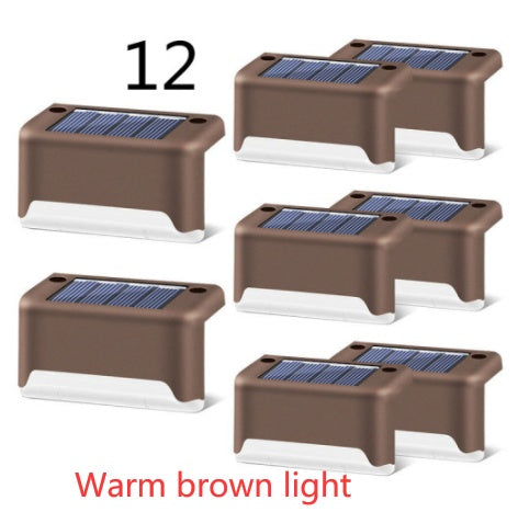 Nouvelle lampe de clôture solaire LED étanche à mise à niveau, lumières de terrasse solaires, lumière de marche solaire extérieure pour patio, escaliers, jardin, allée, pas de jardin.