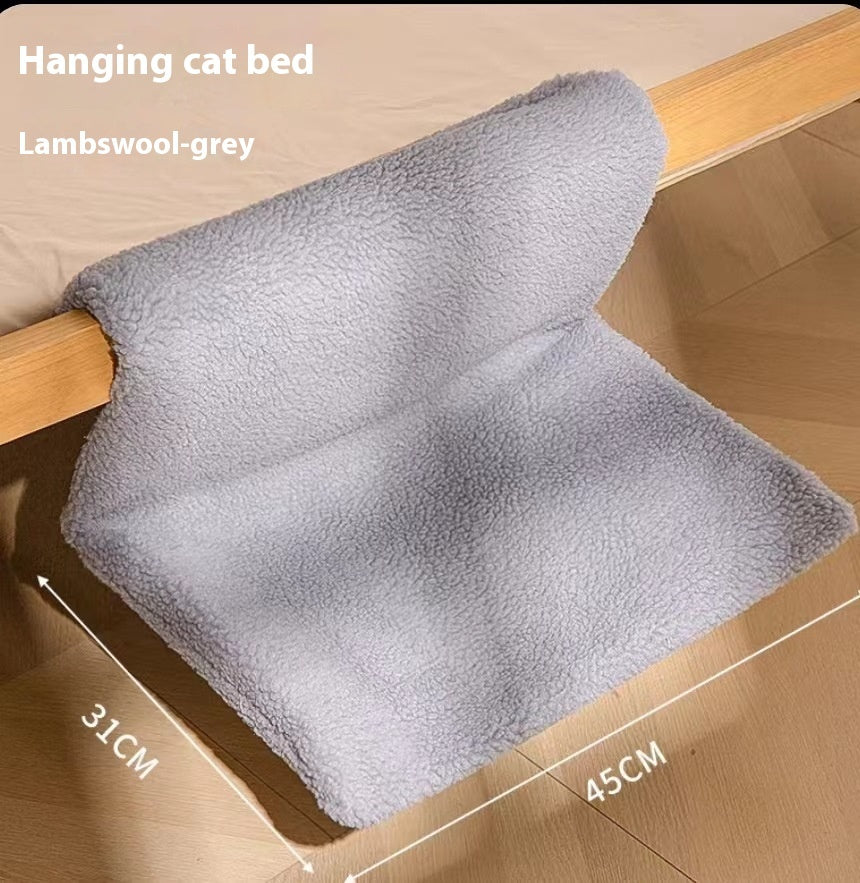Hamac en forme de L en peluche pour chat, nid suspendu pour chat, produits pour animaux de compagnie
