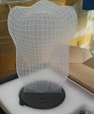 Cadeau de la Saint - Valentin Lumière nocturne 3D en forme de mains tenant l'amour - KaoKao