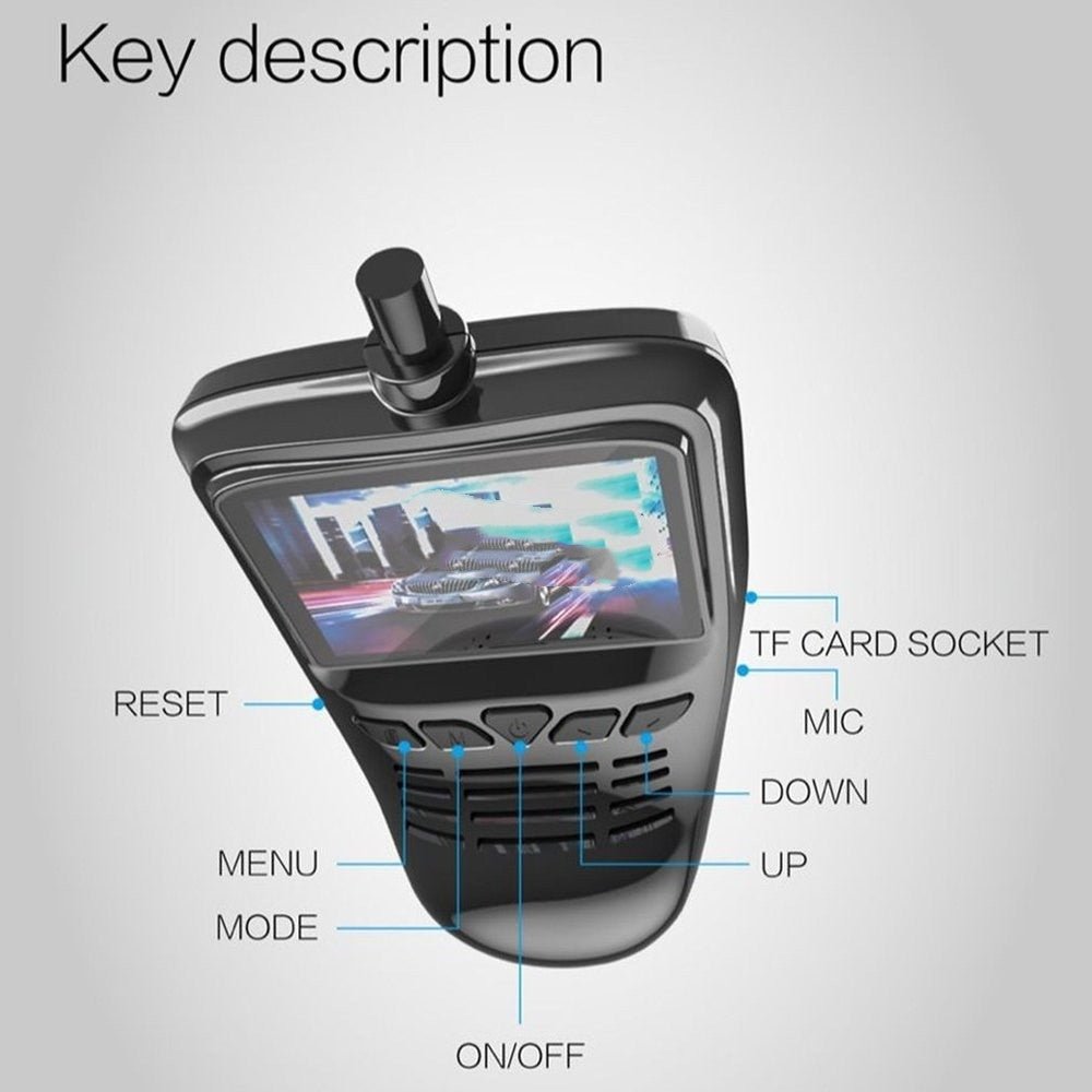Caméra d'enregistrement DVR de voiture avec Wi - Fi Full HD et petite caméra. - KaoKao