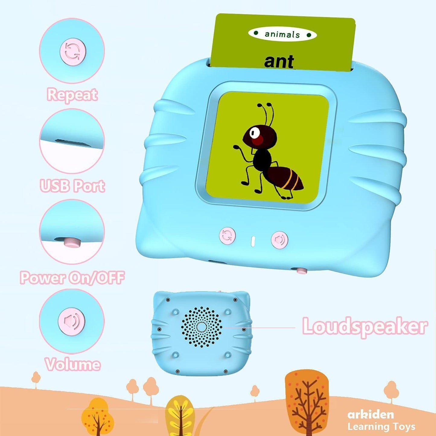 Cartes d'anglais pur intelligentes pour l'éducation précoce éclairante des enfants - KaoKao