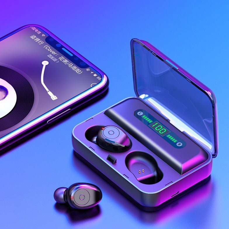 Casque Bluetooth multifonction binaural avec batterie externe et support pour téléphone. - KaoKao