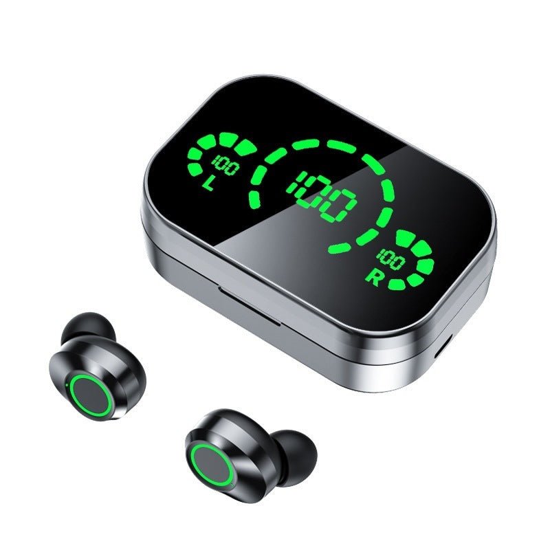Casque sans fil Bluetooth compatible YD03 TWS avec grand écran, affichage numérique intelligent, intra - auriculaire, lumière respirante - KaoKao