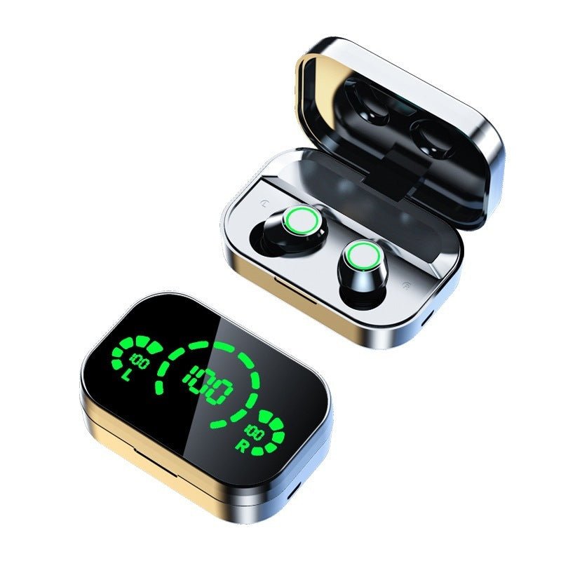 Casque sans fil Bluetooth compatible YD03 TWS avec grand écran, affichage numérique intelligent, intra - auriculaire, lumière respirante - KaoKao