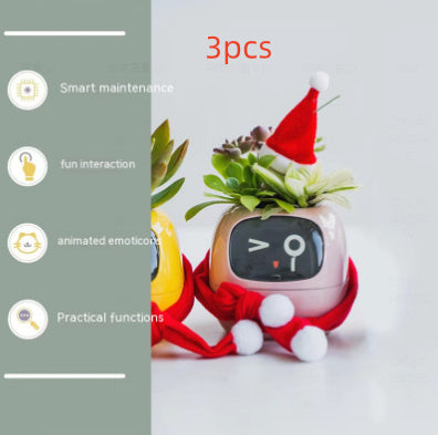 Planificateur Intelligent Amusement Inépuisable Plus de 49 Expressions Riches 7 Capteurs Intelligents et Puces AI Facilitent et Rendent Agréable la Culture des Plantes