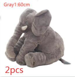 Coussin en peluche éléphant pour le confort et le sommeil des bébés.