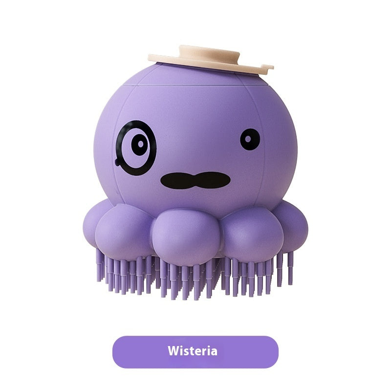 Brosse de douche en silicone pour animaux, peigne de massage pour le bain, produits pour animaux de compagnie.