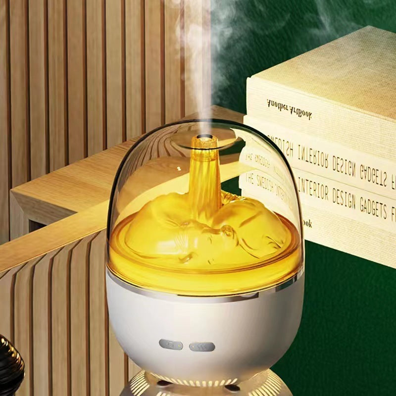 Humidificateur d'air diffuseur d'huiles essentielles à ultrasons atomiseur d'aromathérapie lumière colorée brouillard épais volume accessoires de bureau et de maison