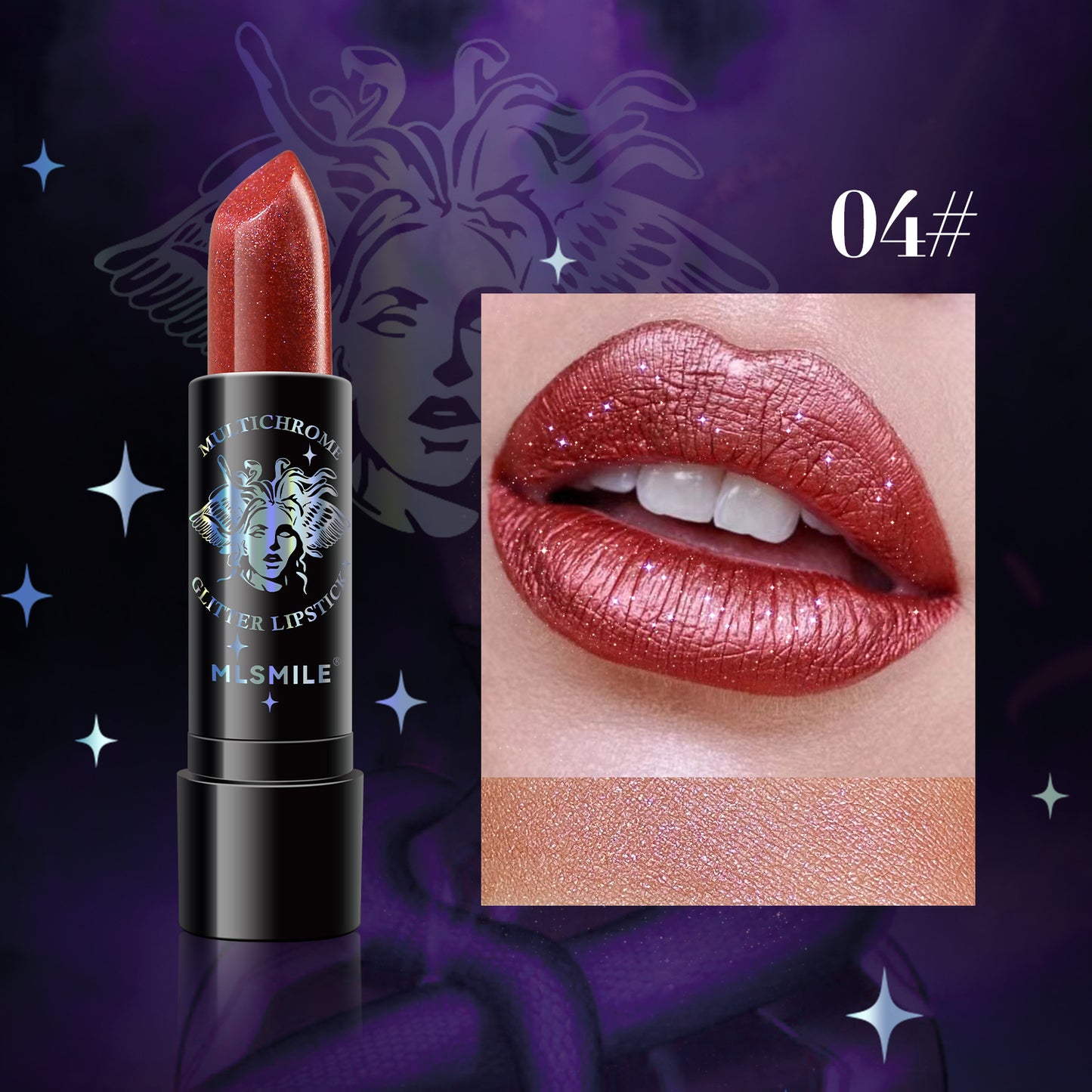 Rouge à lèvres de Noël scintillant pour femme