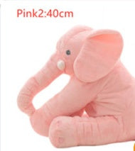 Coussin en peluche éléphant pour le confort et le sommeil des bébés.