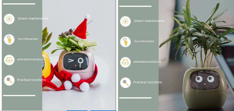 Planificateur Intelligent Amusement Inépuisable Plus de 49 Expressions Riches 7 Capteurs Intelligents et Puces AI Facilitent et Rendent Agréable la Culture des Plantes