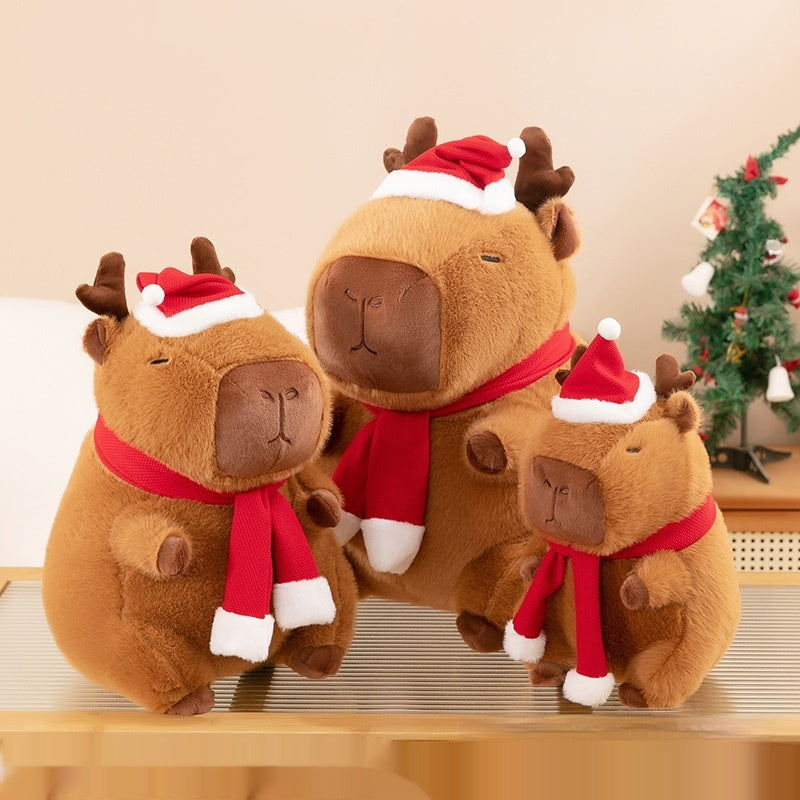 Nouvelle poupée Capabala Capybara jouet en peluche de Noël