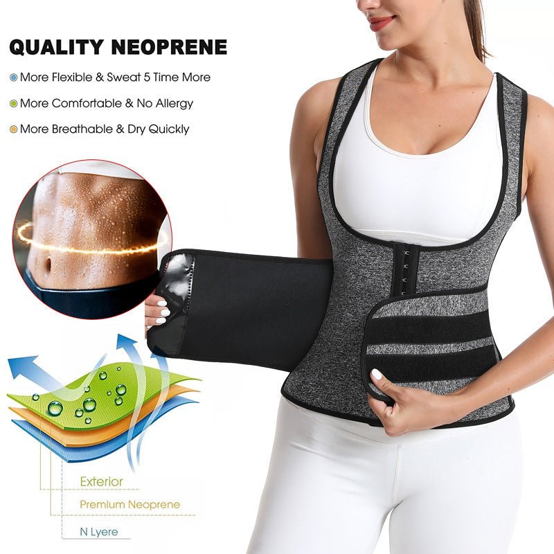 Ceinture amincissante en néoprène pour femme, idéale pour le sauna et la transpiration. - KaoKao