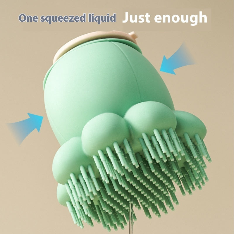 Brosse de douche en silicone pour animaux, peigne de massage pour le bain, produits pour animaux de compagnie.
