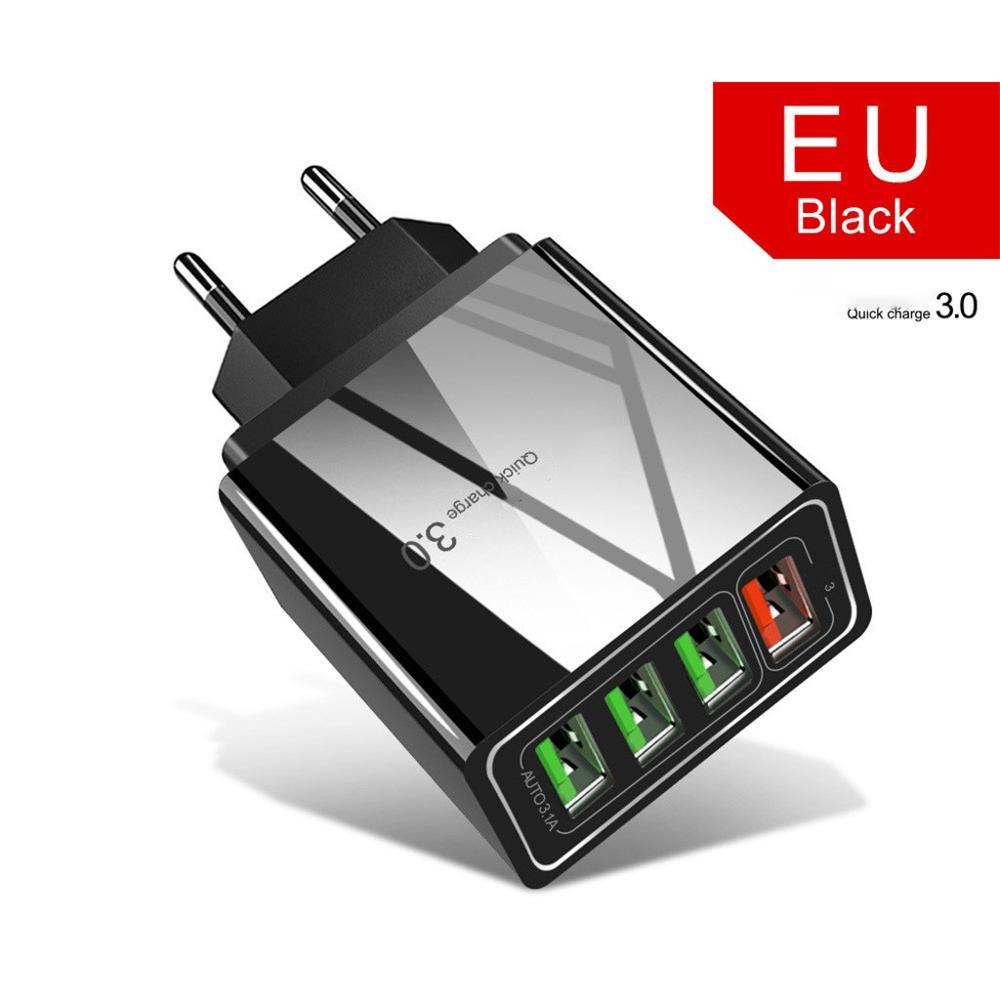 Chargeur de téléphone mobile 4USB éclairé tête de charge 3A - KaoKao
