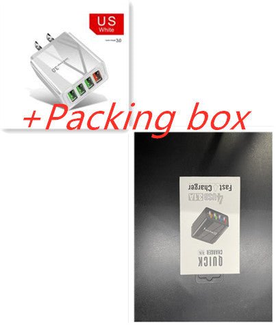 Chargeur de téléphone mobile 4USB éclairé tête de charge 3A - KaoKao