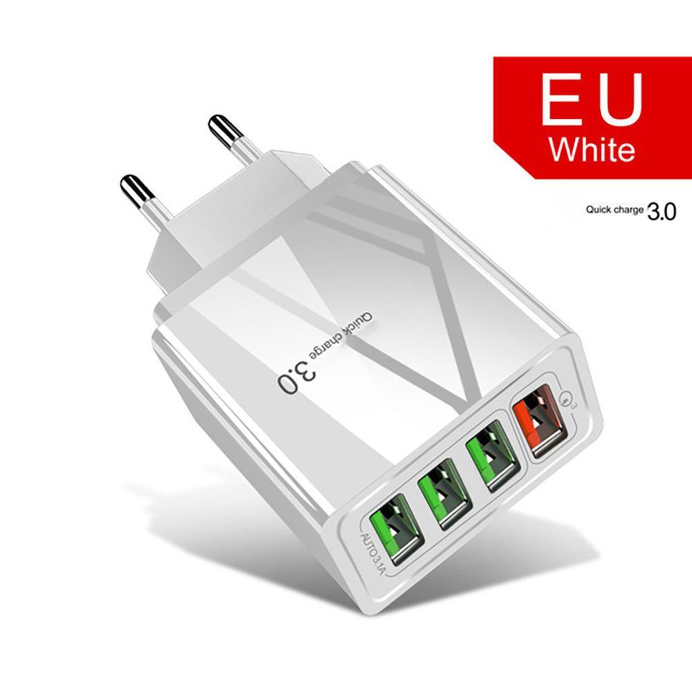 Chargeur de téléphone mobile 4USB éclairé tête de charge 3A - KaoKao